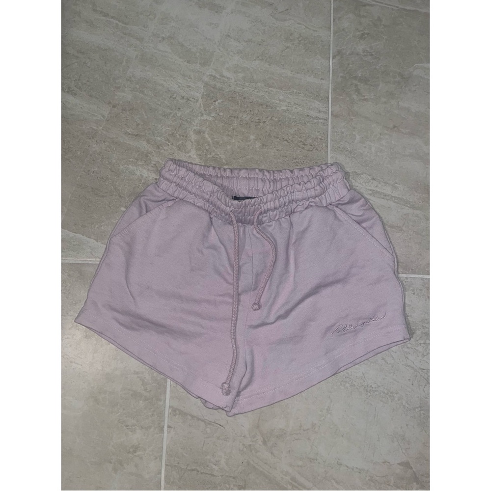 Missguided Pale Lavender Athletic Drawstring Shorts